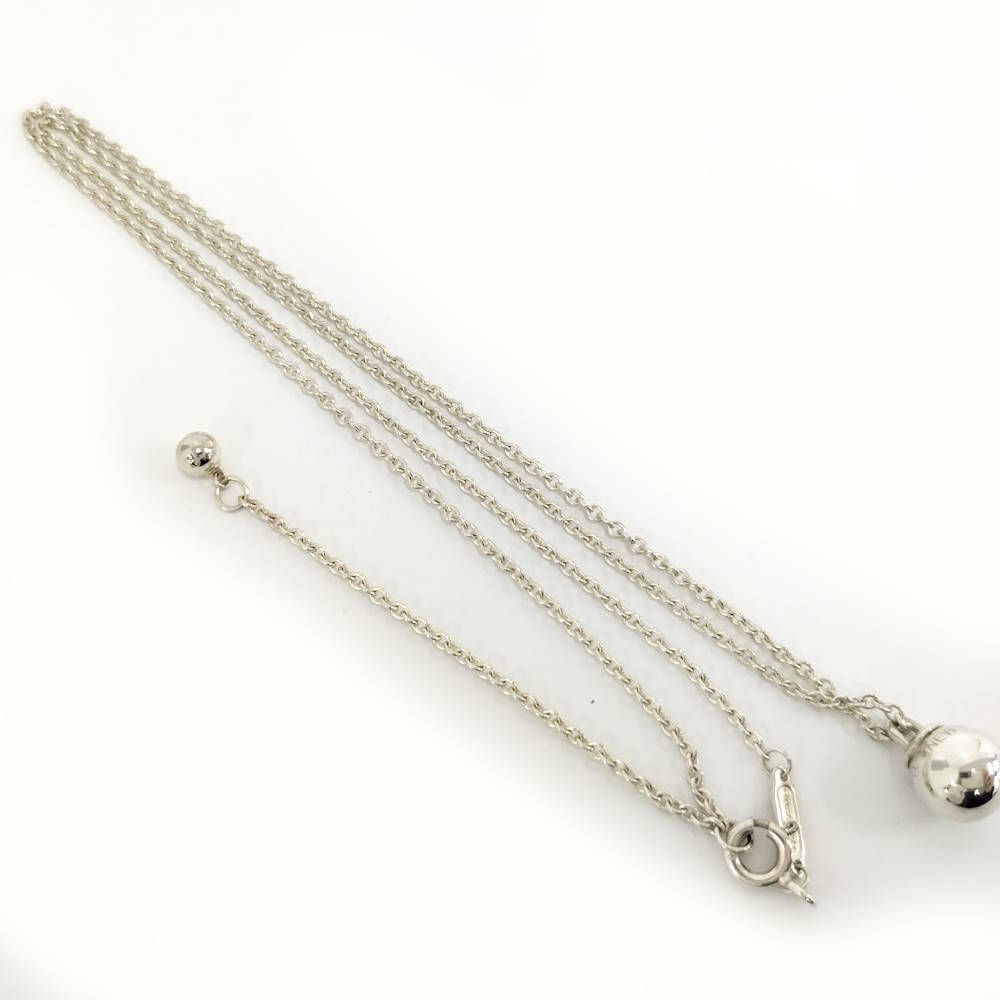 Tiffany & Co Ball Pendant Necklace Silver — view 4