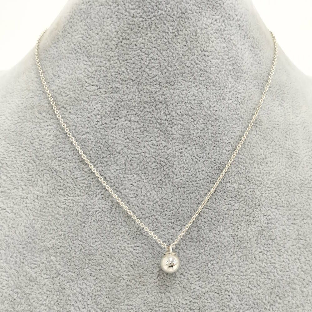 Tiffany & Co Ball Pendant Necklace Silver — view 9