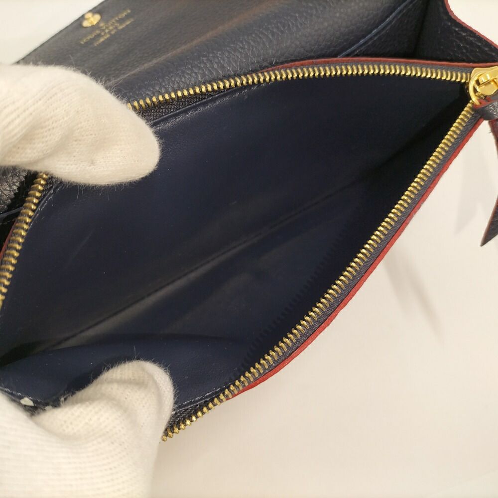 Louis Vuitton Portefeuille Emily Bifold Wallet Marine Monogram Empreinte — view 9