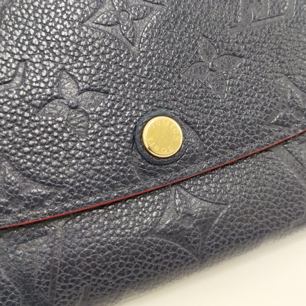 Louis Vuitton Portefeuille Emily Bifold Wallet Marine Monogram Empreinte — view 7