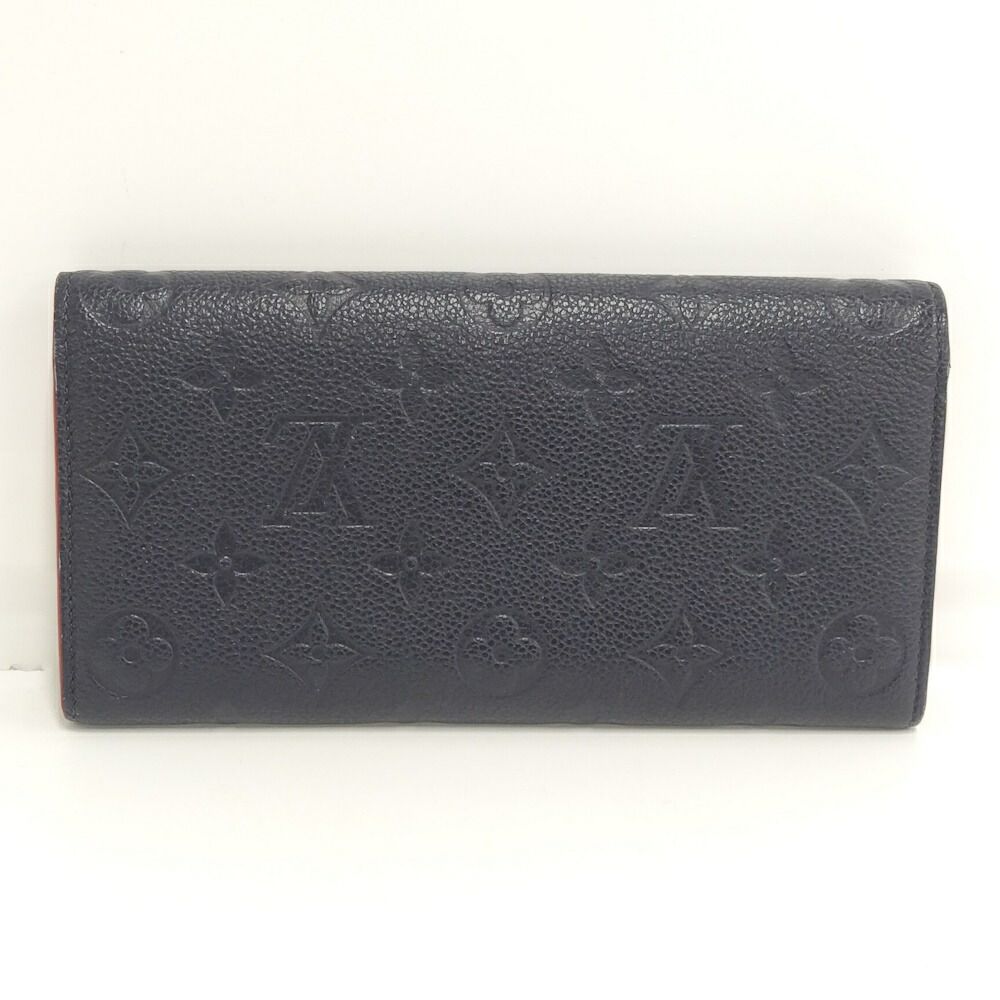 Louis Vuitton Portefeuille Emily Bifold Wallet Marine Monogram Empreinte — view 3