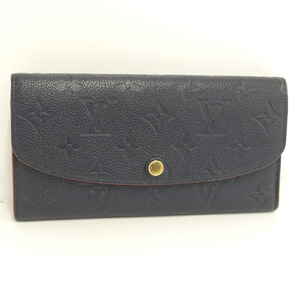 Louis Vuitton Portefeuille Emily Bifold Wallet Marine Monogram Empreinte