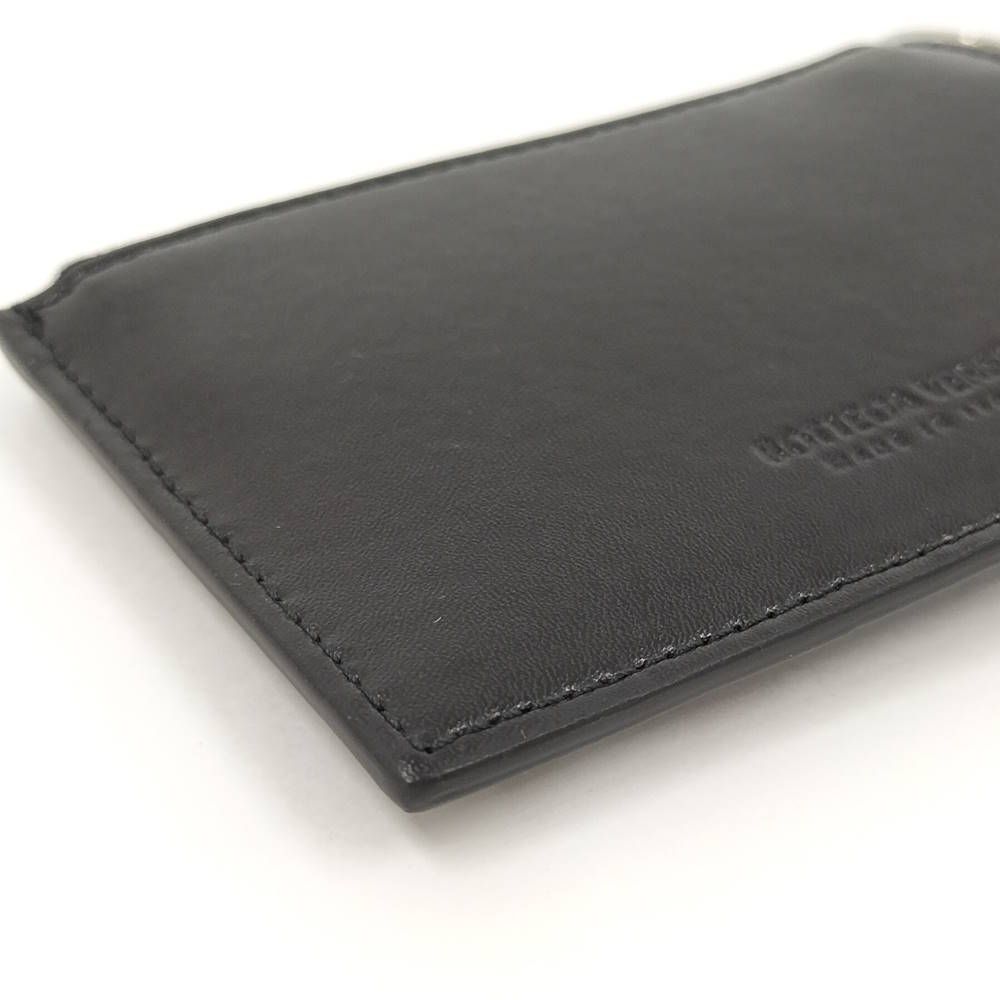 Bottega Veneta Coin Case Maxi Intrecciato Leather Black — view 3