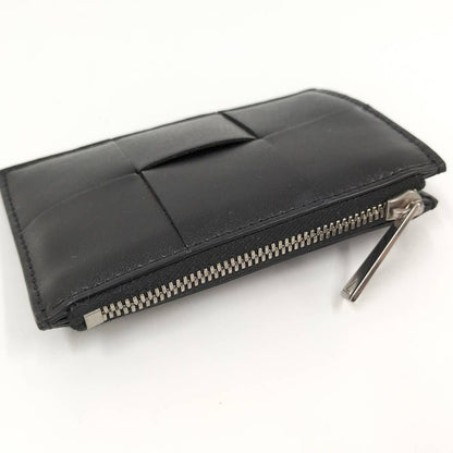 Bottega Veneta Coin Case Maxi Intrecciato Leather Black — view 5