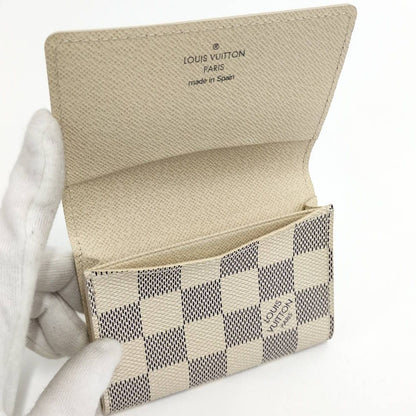 Louis Vuitton Envelope Carte de Visite Card Case Damier Azur — view 2