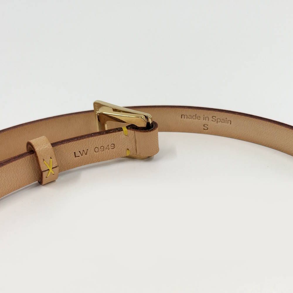 Louis Vuitton Ceinture Belt S Leather Beige — view 8