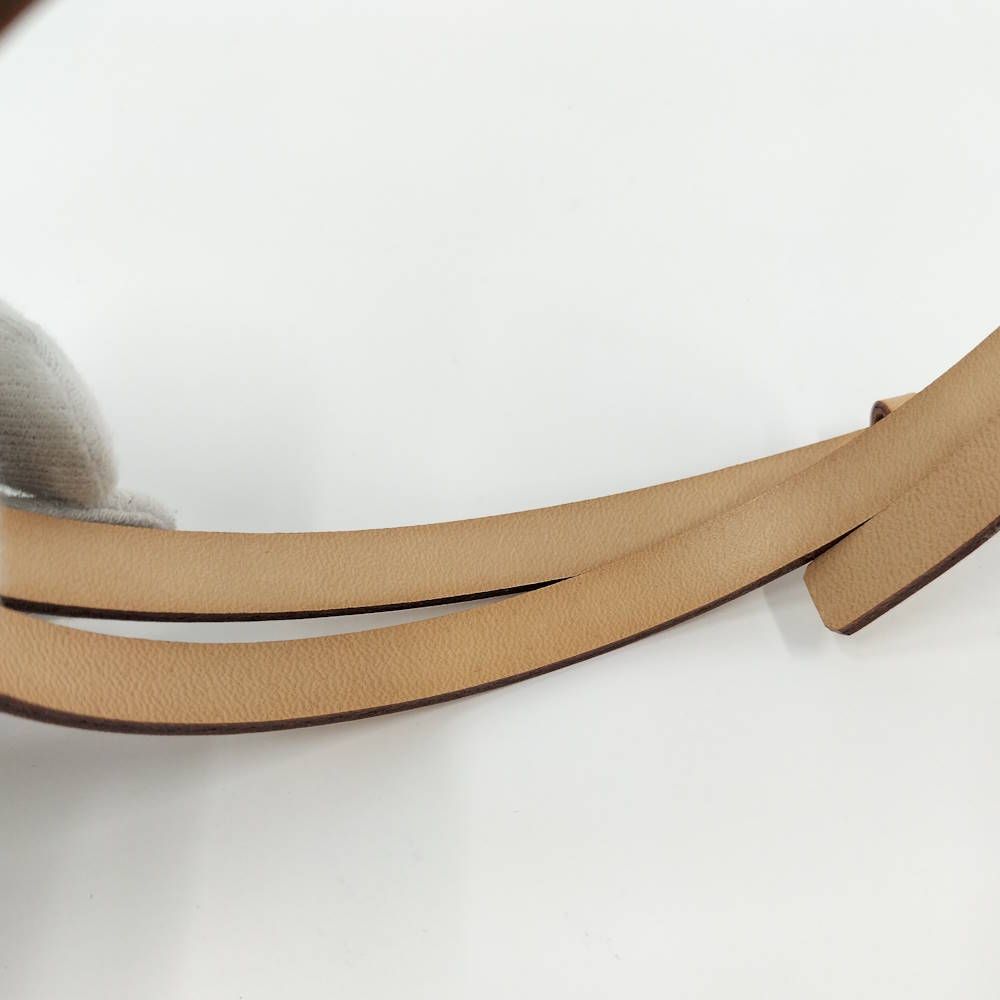Louis Vuitton Ceinture Belt S Leather Beige — view 6