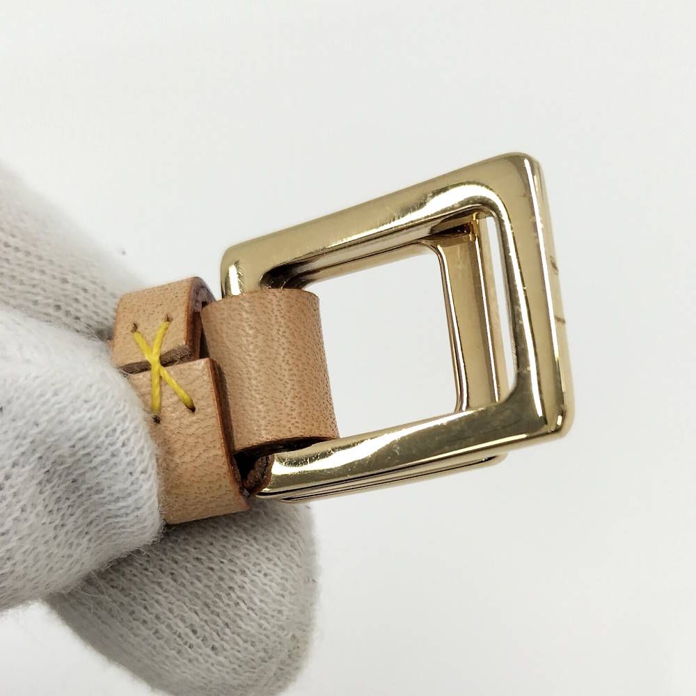 Louis Vuitton Ceinture Belt S Leather Beige — view 7