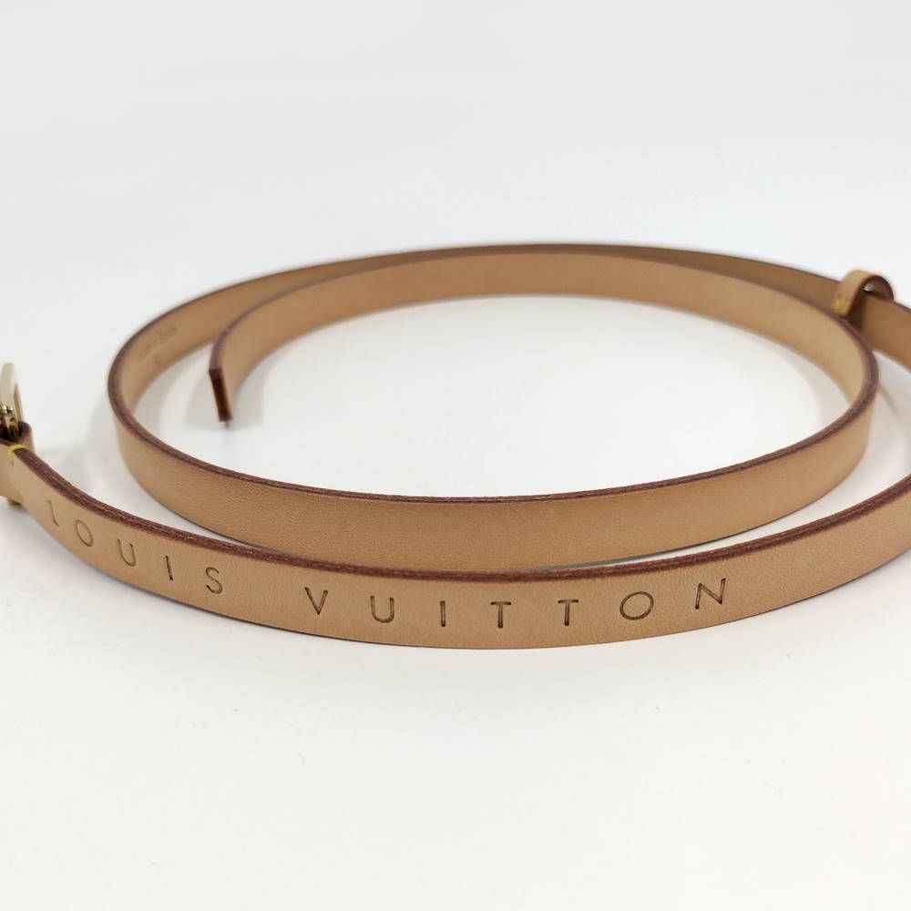 Louis Vuitton Ceinture Belt S Leather Beige — view 4