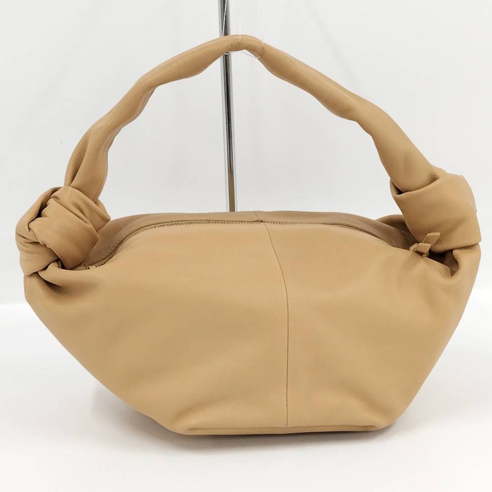 Bottega Veneta Double Knot Handbag Leather Beige — view 2