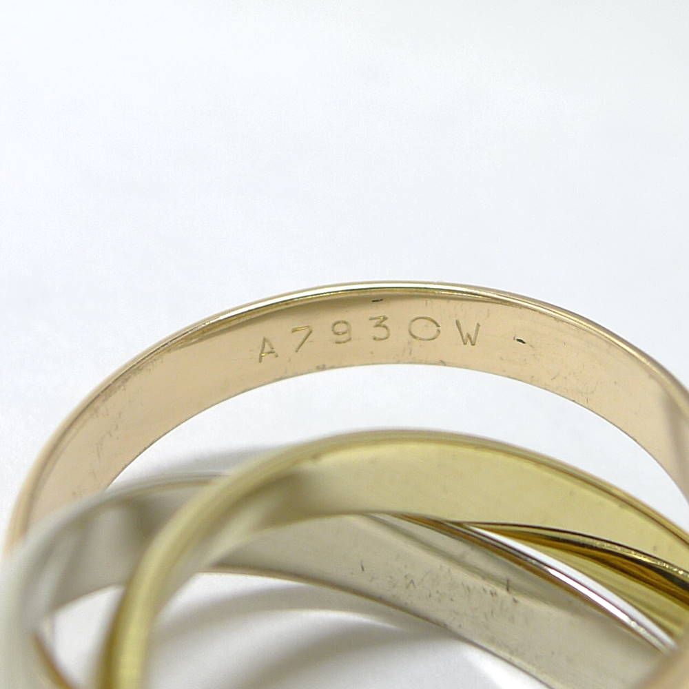 Cartier Trinity Ring YG PG 18k White Gold YG PG Three — view 5
