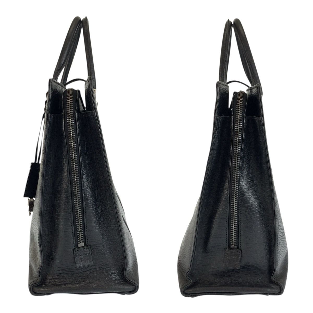Gucci Black Silver Leather Business Briefcase — view 8