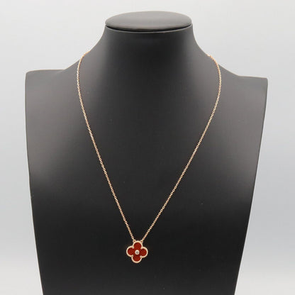 Van Cleef & Arpels Necklace Vintage Alhambra 38 42.5 cm 18k Pink Gold Diamond — view 4
