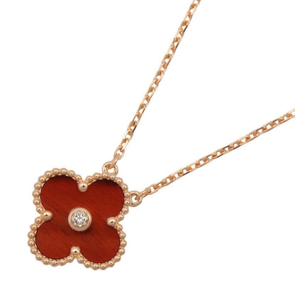 Van Cleef & Arpels Necklace Vintage Alhambra 38 42.5 cm 18k Pink Gold Diamond