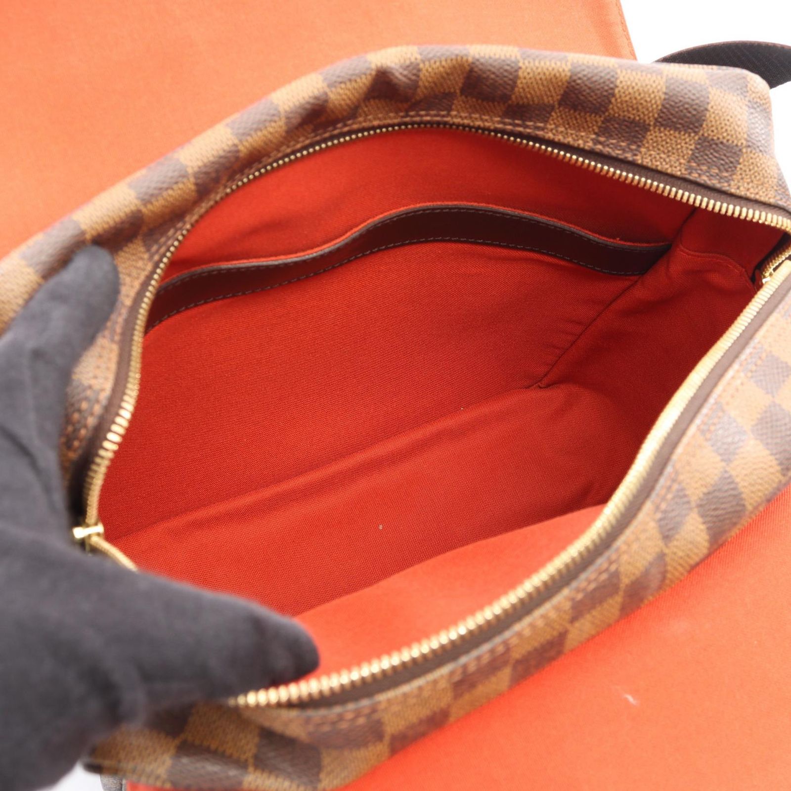 Louis Vuitton Shoulder Bag Naviglio Canvas Leather — view 3