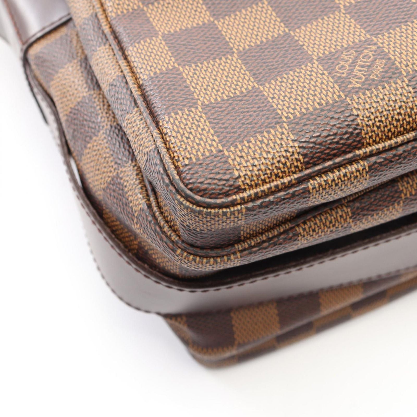 Louis Vuitton Shoulder Bag Naviglio Canvas Leather — view 7