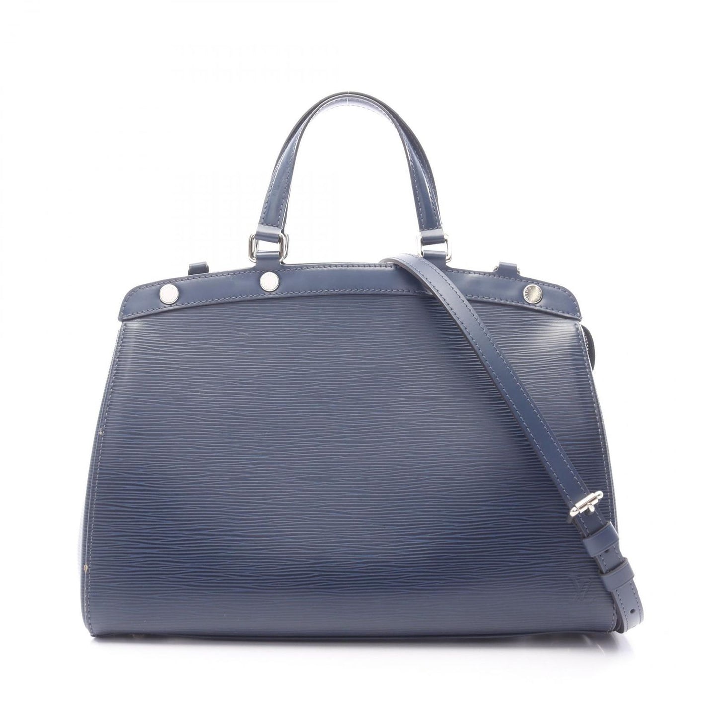 Louis Vuitton Handbag MM 2-Way Andigo Blue Leather MM