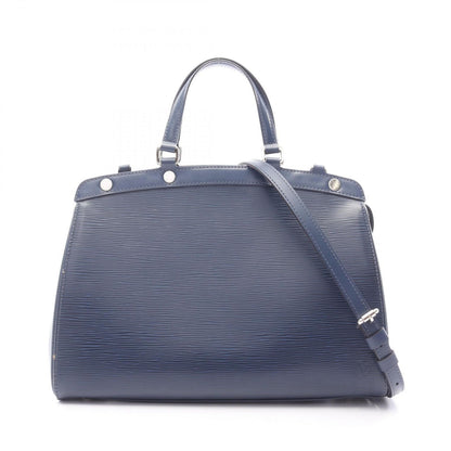 Louis Vuitton Handbag MM 2-Way Andigo Blue Leather MM