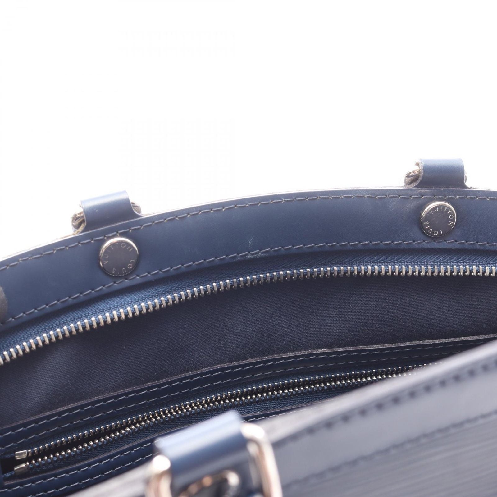 Louis Vuitton Handbag MM 2-Way Andigo Blue Leather MM — view 7