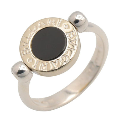 Bvlgari Ring Onyx 18k White Gold