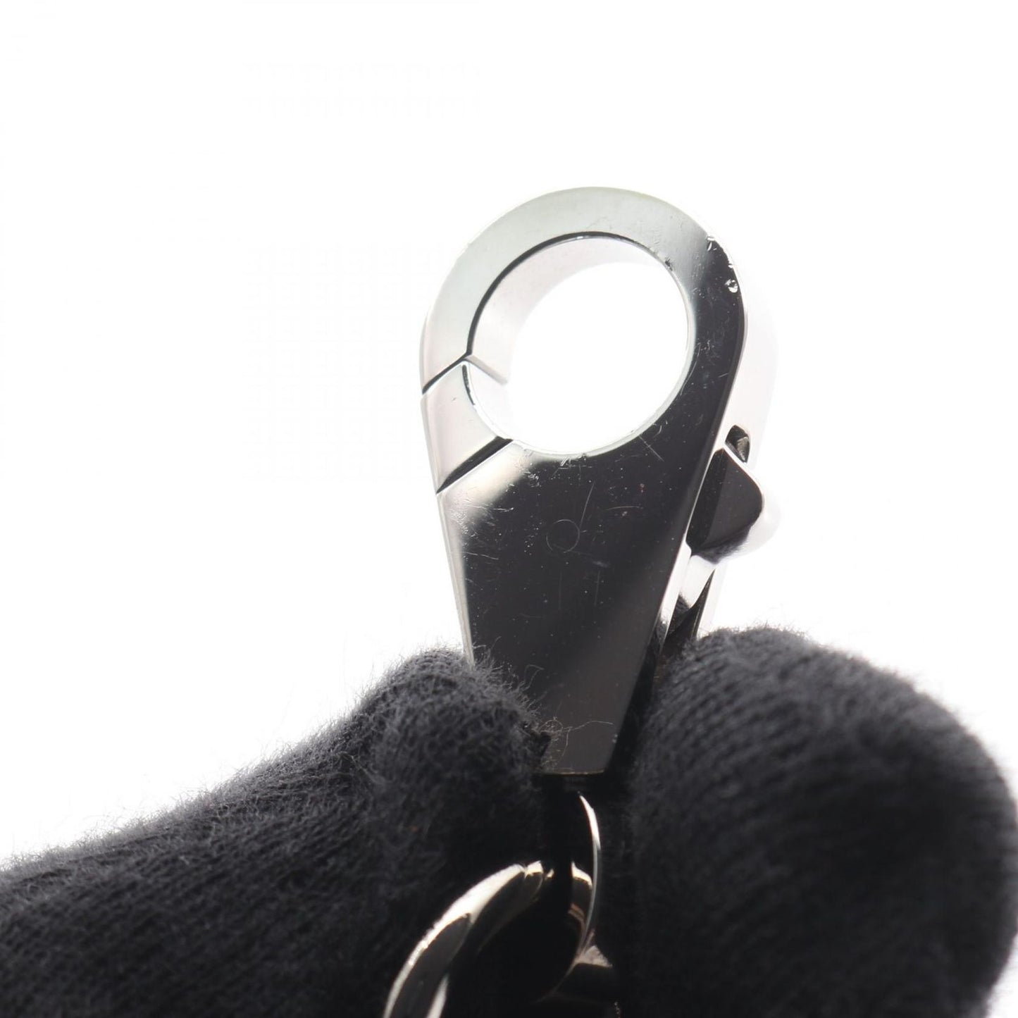 Hermes Charm Attache Soie Etoupe Leather Keychain — view 5