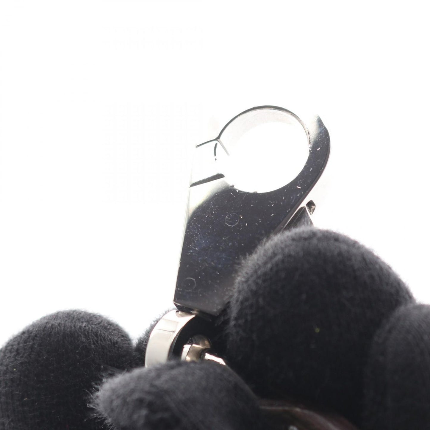 Hermes Charm Attache Soie Etoupe Leather Keychain — view 6