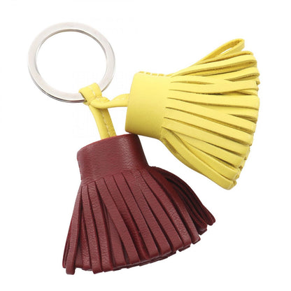 Hermes Key Holder Carmen Unodos Lime Rouge Ash Leather — view 2