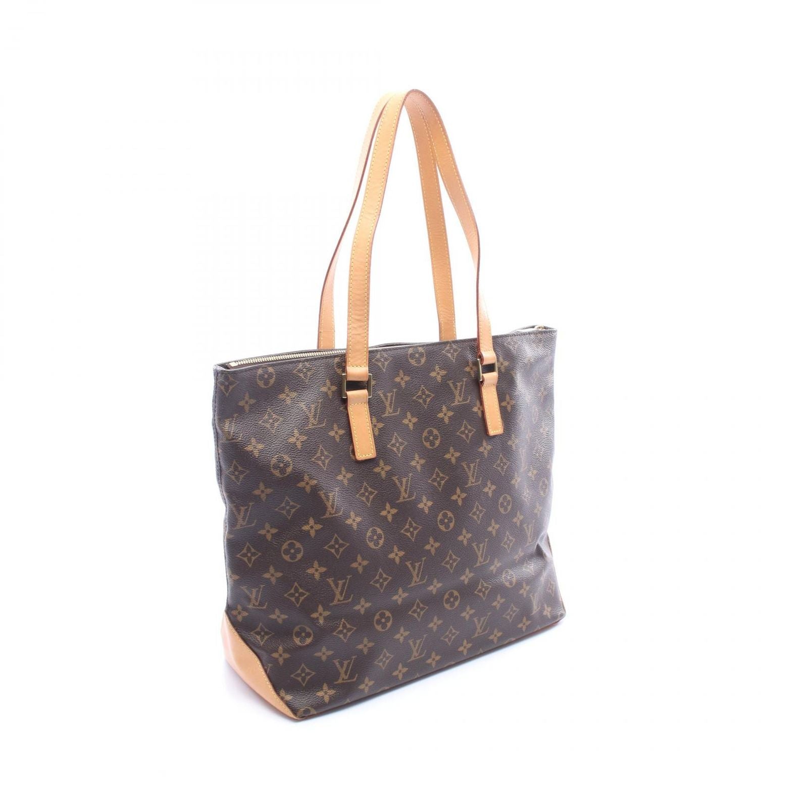 Louis Vuitton Tote Cabas Mezzo Canvas Leather Cover — view 2