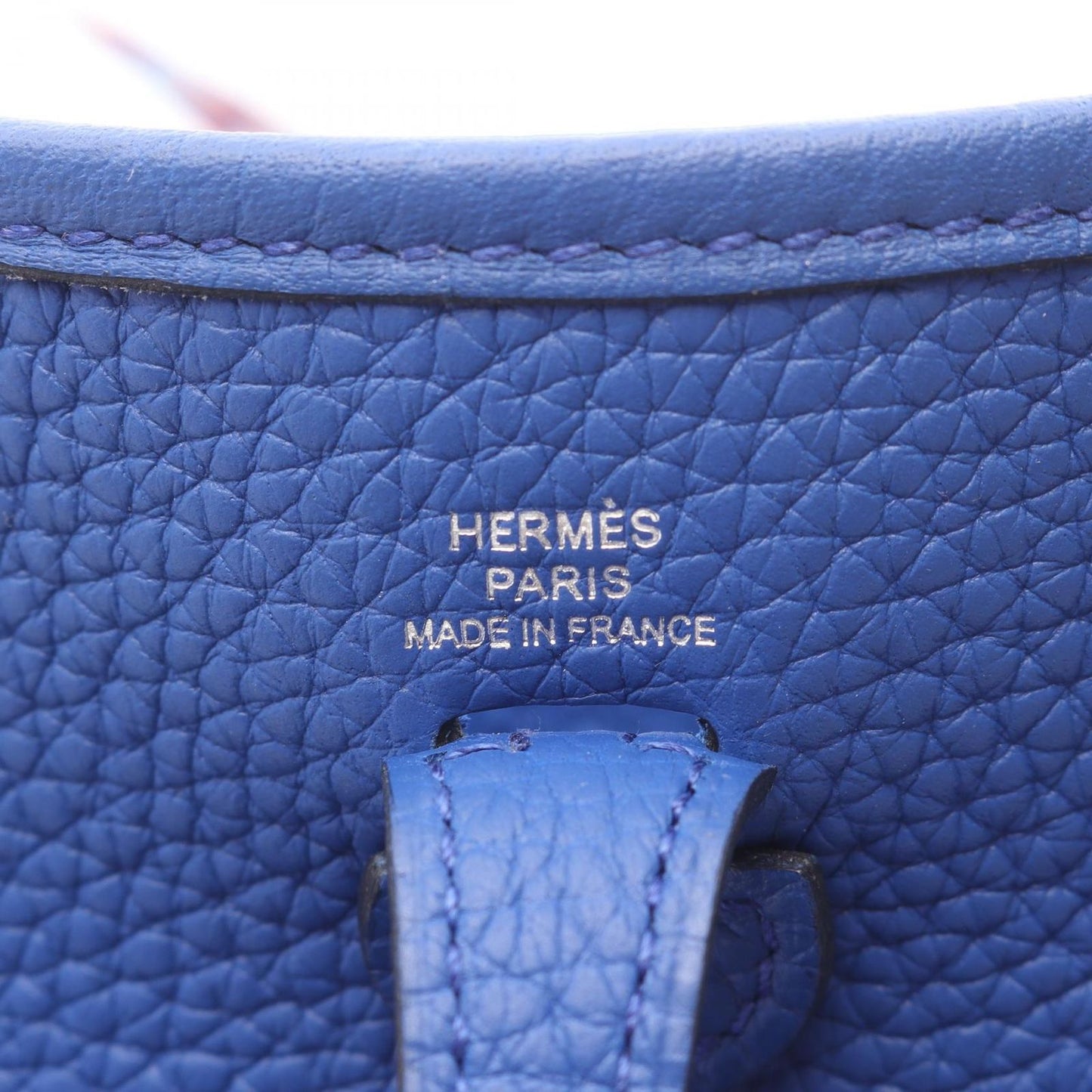Hermes Shoulder Bag Evelynamazon TPM Blue Royale Leather — view 4