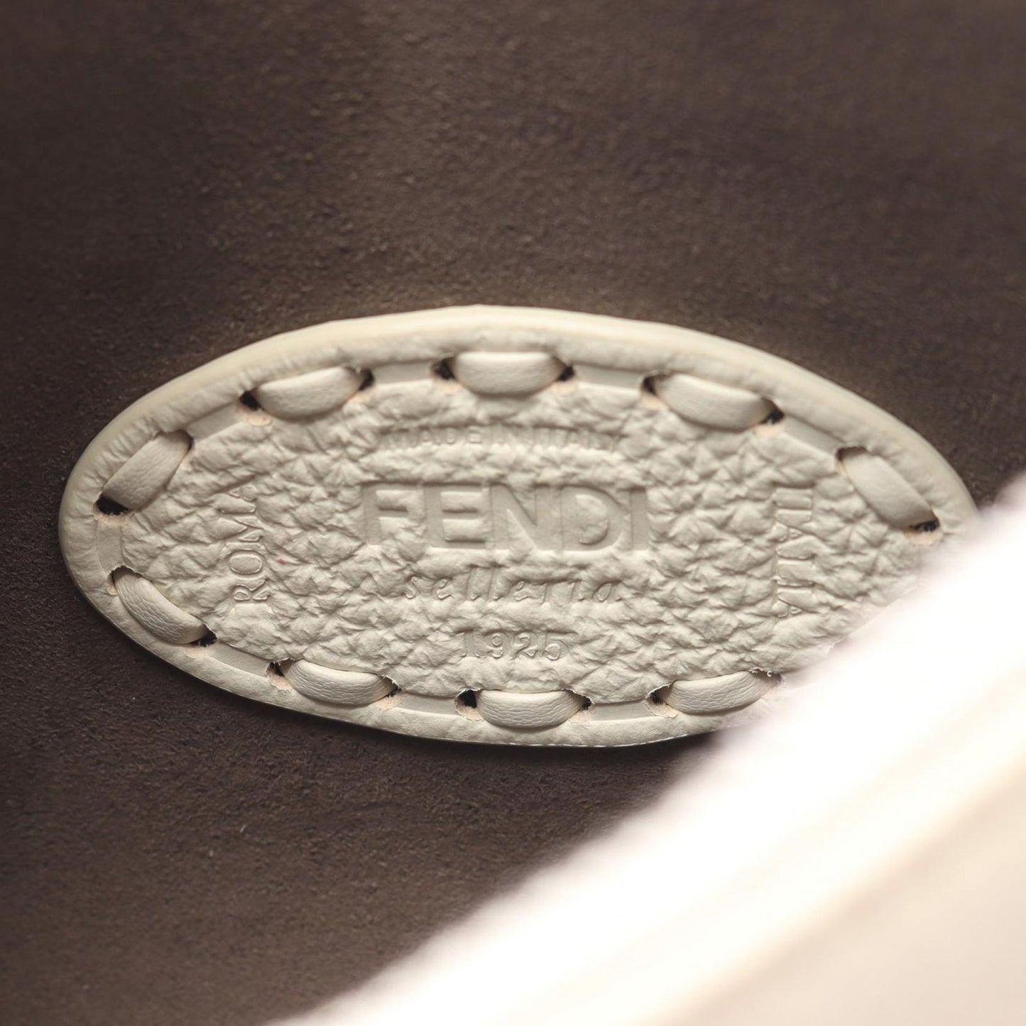 Fendi Handbag Small Fendessence Selleria Off White Leather — view 4