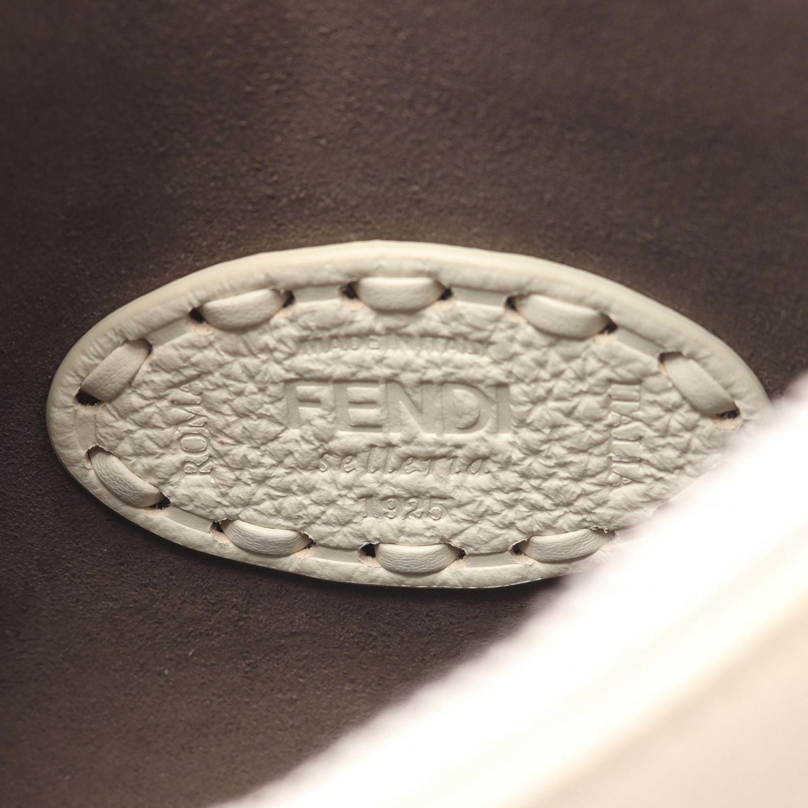 Fendi Handbag Small Fendessence Selleria Off White Leather — view 4