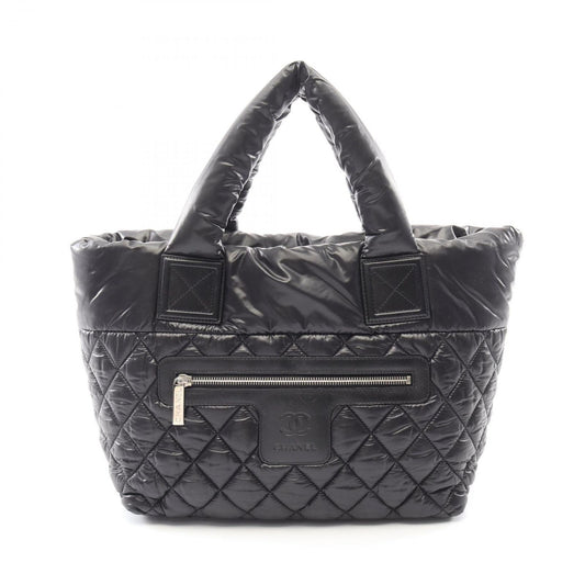 Chanel Tote Coco Cocoon Small Reversible Black Nylon Leather