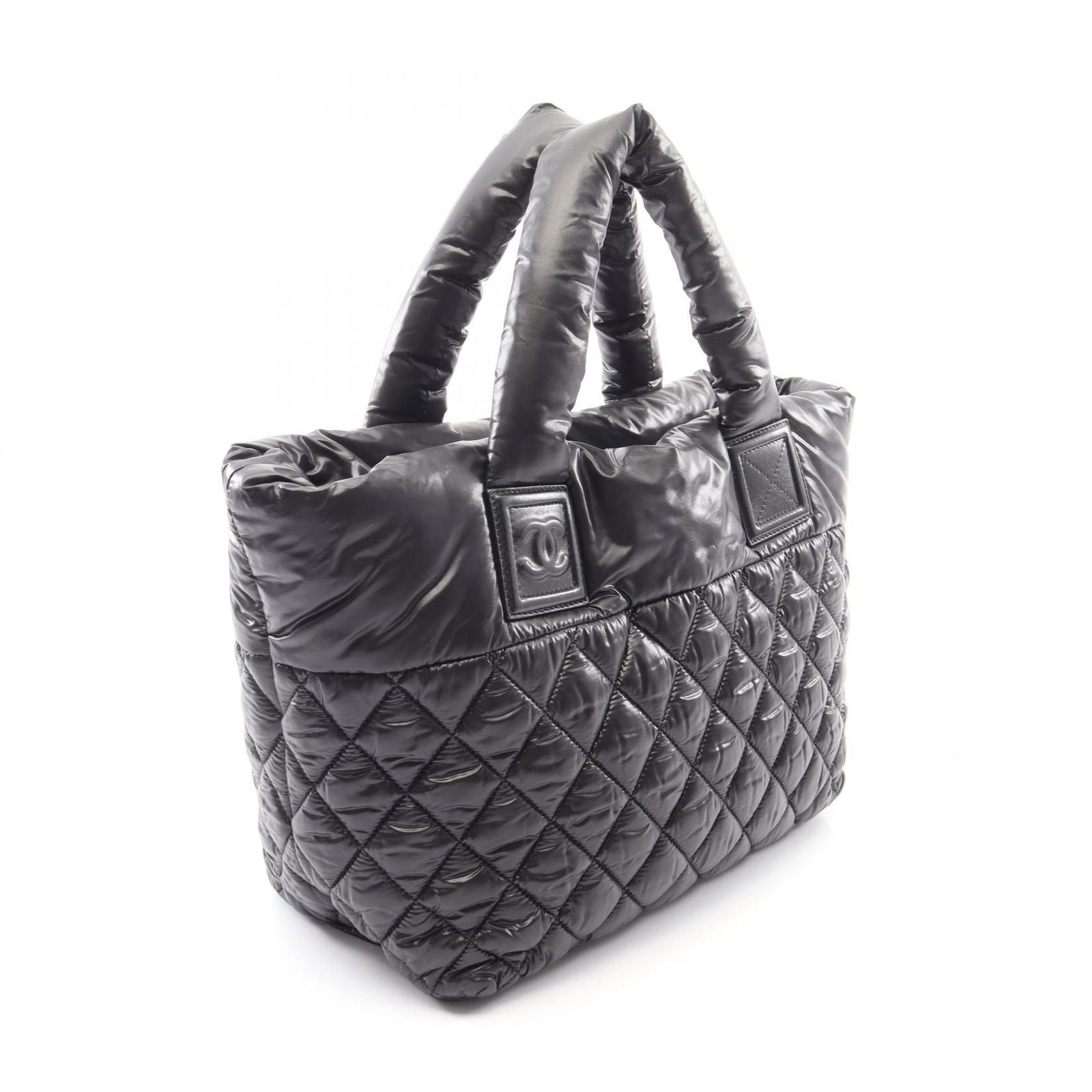 Chanel Tote Coco Cocoon Small Reversible Black Nylon Leather — view 2