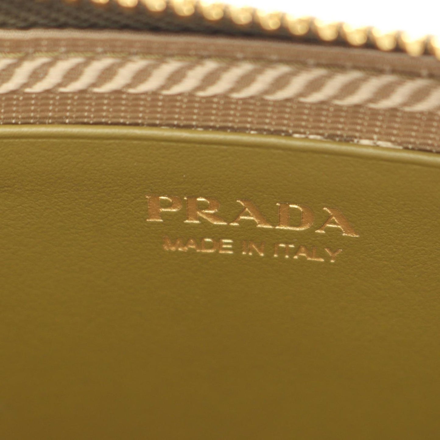 Prada Mini Contenitori 2-Way Olive Leather Triangle Shoulder Bag — view 4