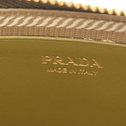 Prada Mini Contenitori 2-Way Olive Leather Triangle Shoulder Bag — view 4