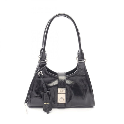 Prada Handbag Soft Lux Black Leather Mini
