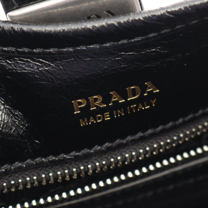 Prada Handbag Soft Lux Black Leather Mini — view 4