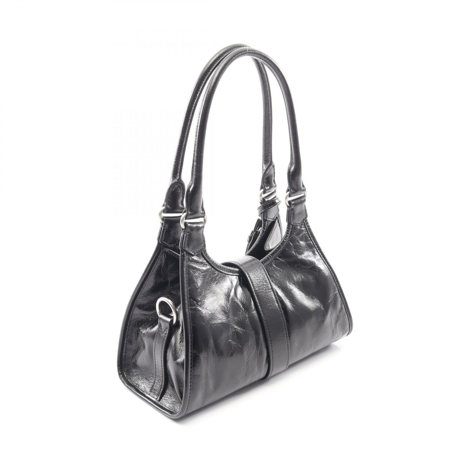 Prada Handbag Soft Lux Black Leather Mini — view 2