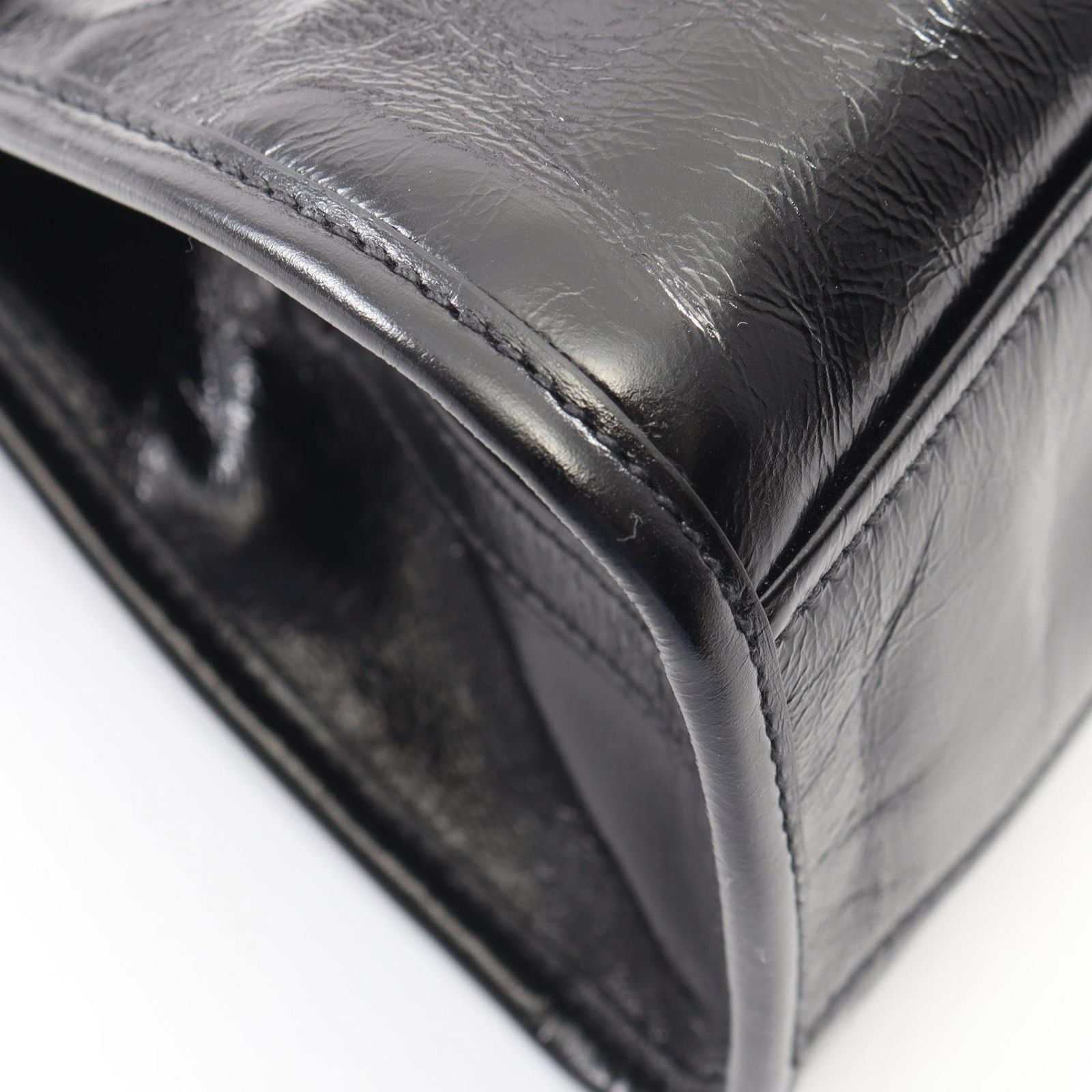 Prada Handbag Soft Lux Black Leather Mini — view 7