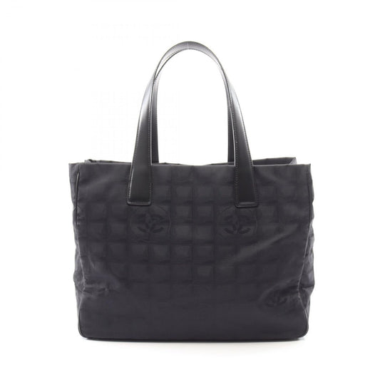 Chanel Tote New Travel Line MM Black Leather MM