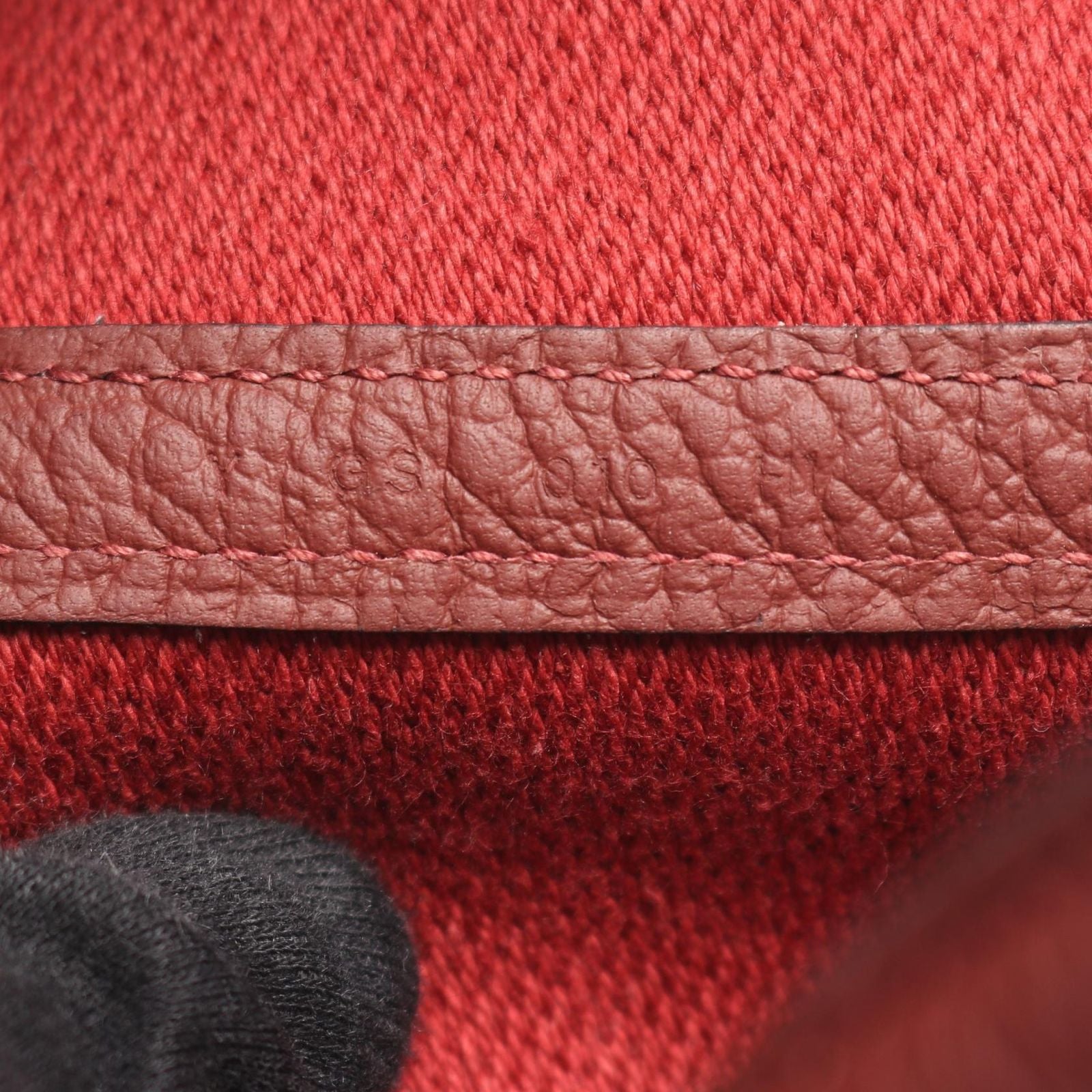 Hermes Tote Garden Party PM Ecru Rouge Ash Canvas Leather — view 5