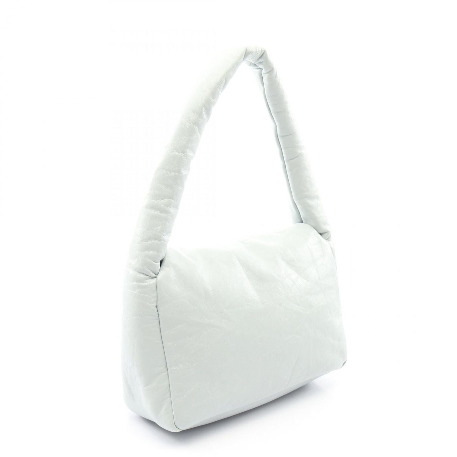 Balenciaga Shoulder Bag Monaco Mint Blue Leather Small — view 2