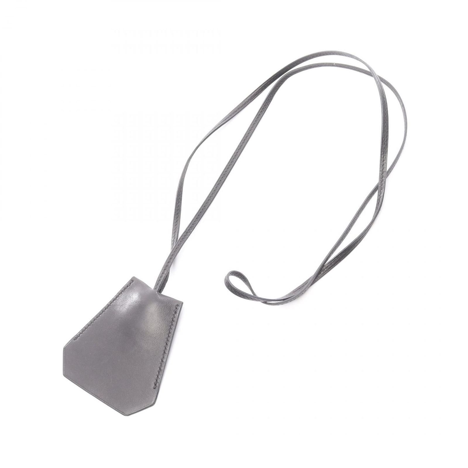 Hermes Necklace Long Clochette Leather Calfskin — view 2