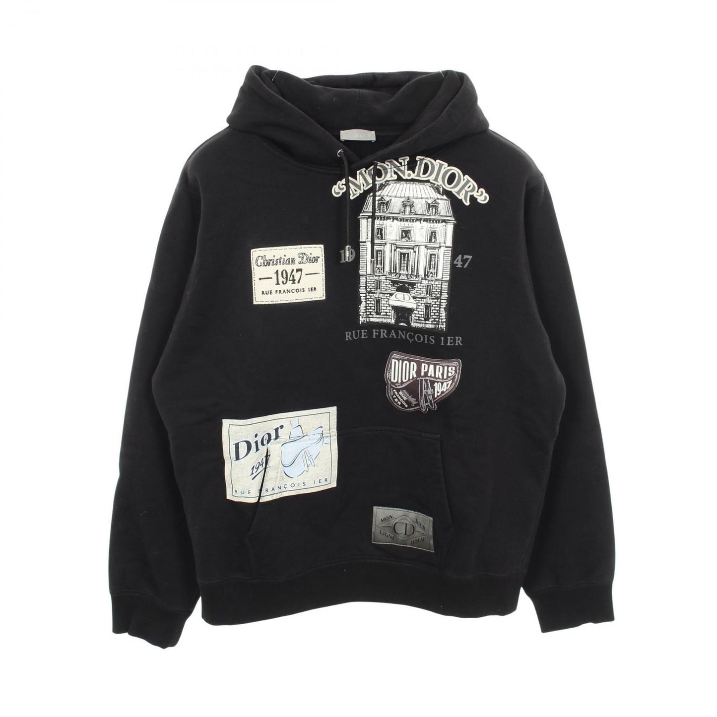 Dior Hoodie Archive Patch Brushed Lining Cotton Pullover