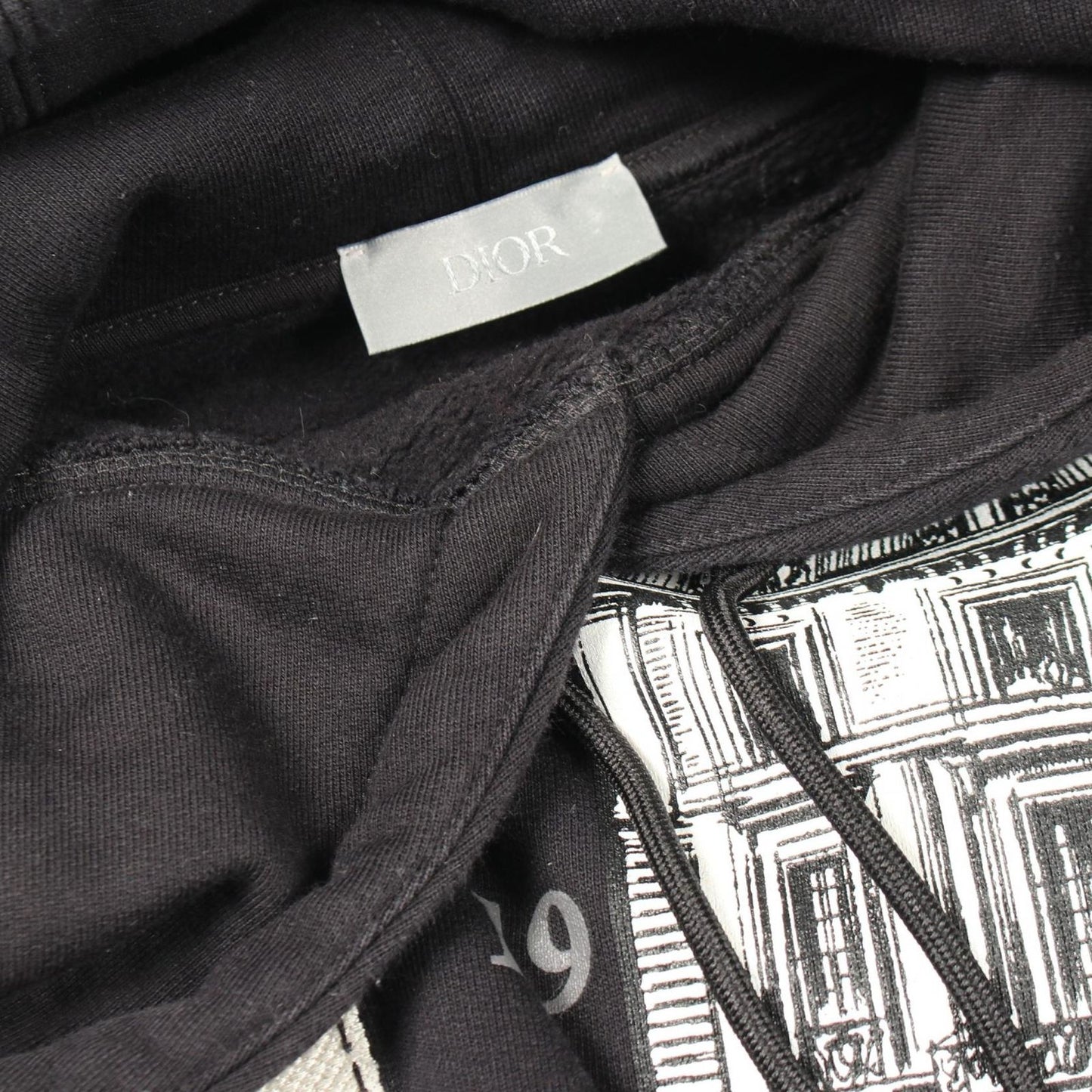 Dior Hoodie Archive Patch Brushed Lining Cotton Pullover — view 7