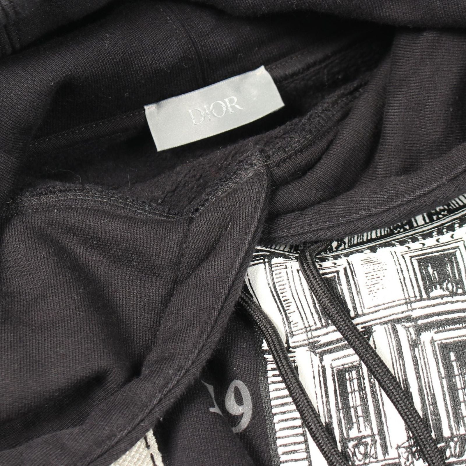 Dior Hoodie Archive Patch Brushed Lining Cotton Pullover — view 7