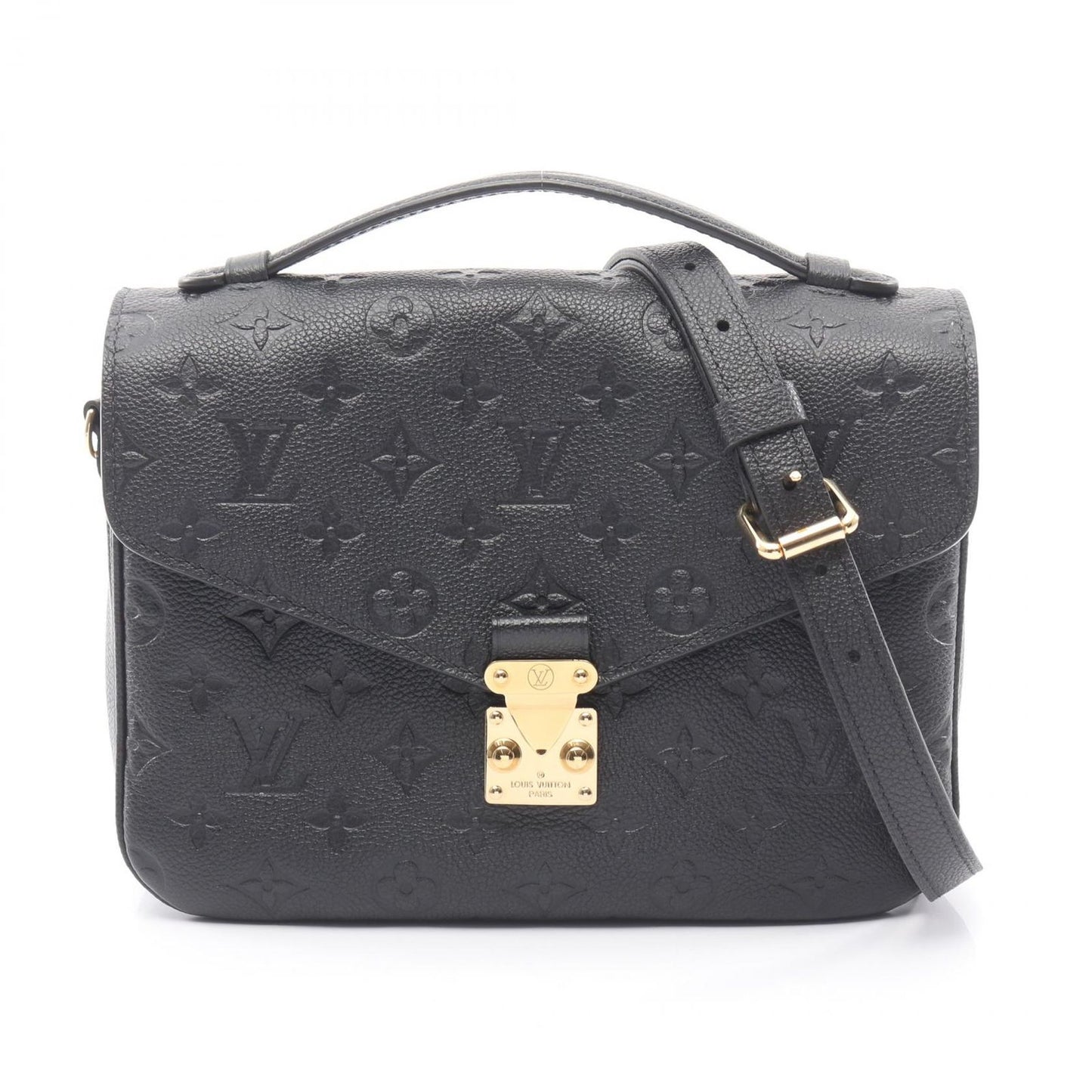 Louis Vuitton Handbag Pochette Metis MM Noir Leather