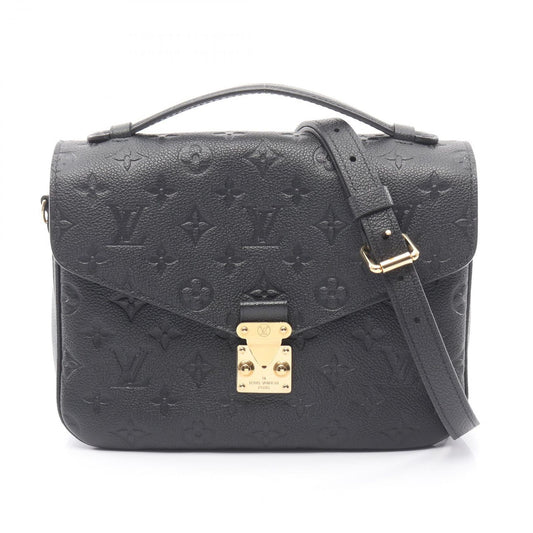 Louis Vuitton Handbag Pochette Metis MM Noir Leather