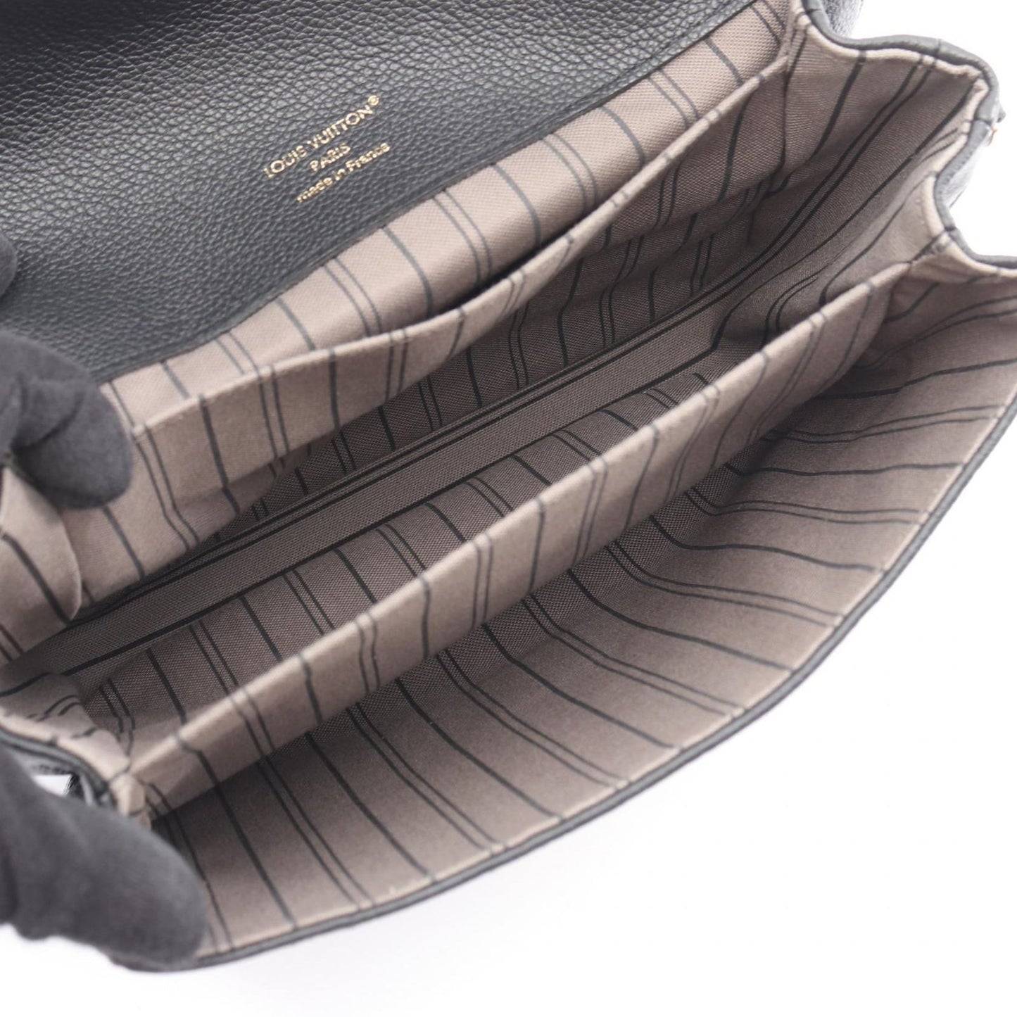 Louis Vuitton Handbag Pochette Metis MM Noir Leather — view 3