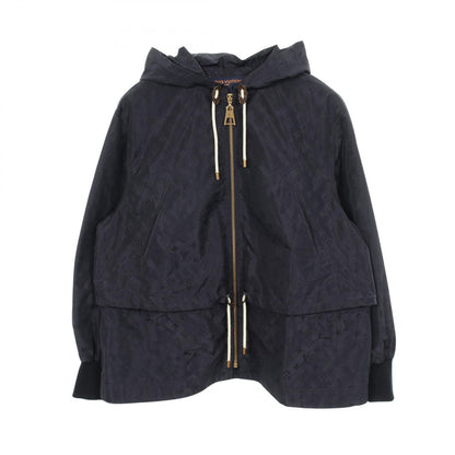 Louis Vuitton Jacket Monogram Hooded Navy Silk